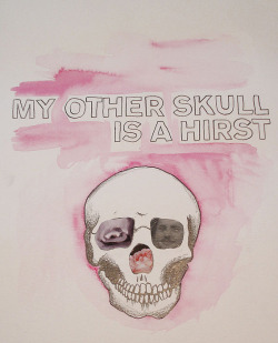 Untitled (My Other Skull is A Hirst) by Kelly