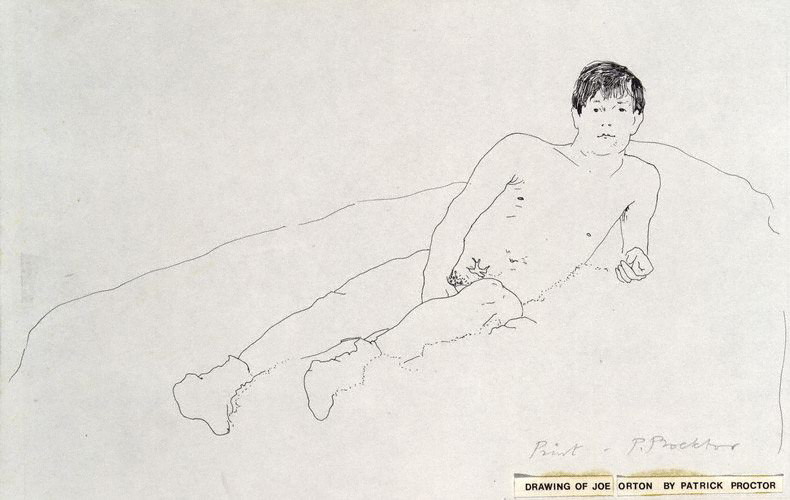 criquaer:  rechercherprixdubonheur:   colinquinn:  Joe Orton by Patrick Procktor
