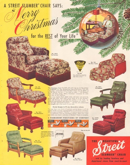 devilduck:  From 1950.  “Merry Christmas for the rest of your life.”