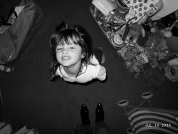 Asia Zahm in her room late at night, Paris photo by Olivier Zahm, 2009