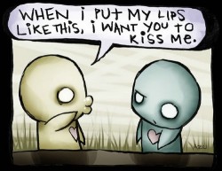 sanamivera:  bubbleant: Instructions before a kiss :)    I love these little guys