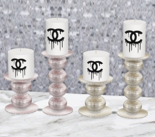platinumluxesims:  [ C H A N E L ]  Now on my Patreon!Candle Pair - DOWNLOAD  (PATREON - FREE!)Rug -