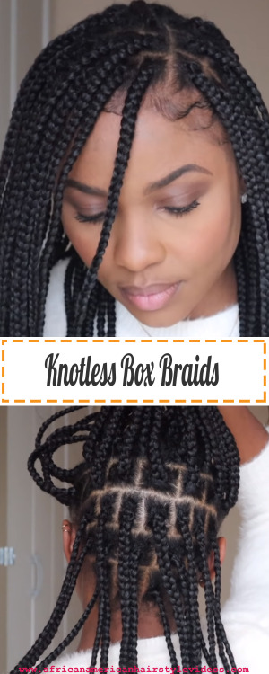 Beautiful Medium Knotless Box Braids