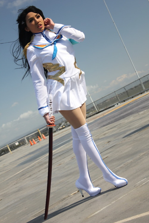 solowingrazgriz: Carriercon 2019 - Satsuki KiryuinCosplayer credit: tytalis Wearing sheer pantyhose.