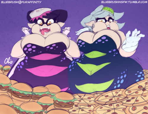 XXX bluebrushnsfw: Commission: Splatfest Fatfest photo