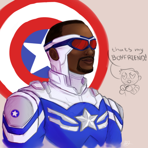 petotters:no thoughts just Sam Wilson as captain America