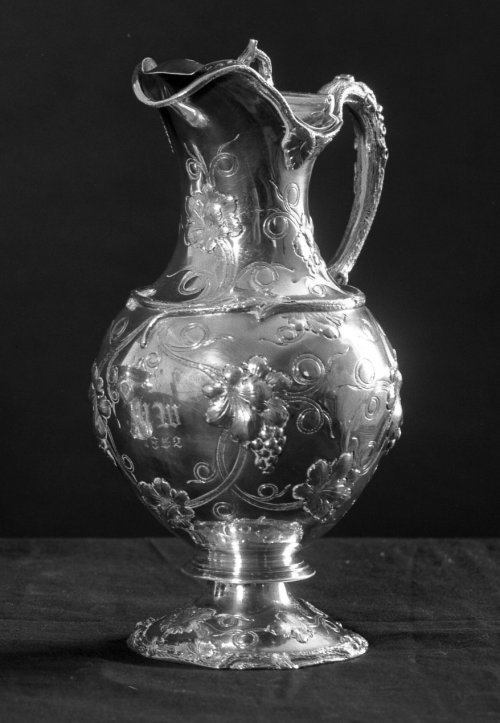 Urn-shaped Creamer (Part of 4-piece Tea Service), 1852, Brooklyn Museum: Decorative ArtsSize: 8 7/16