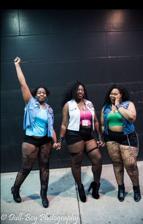 gunnison: My friend and I did natural hair biker/punk version of the Powerpuff girls!! I love it and