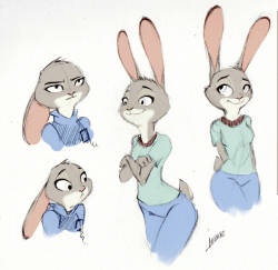 sulfurika-art:  Officer Judy Hopps sketches