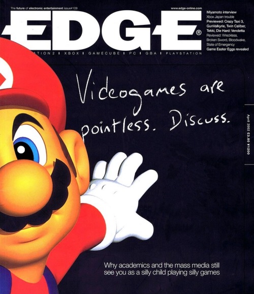 Cover of a 2002 issue of Edge Magazine, featuring Mario.Main Blog | Twitter | Patreon | Small Findin