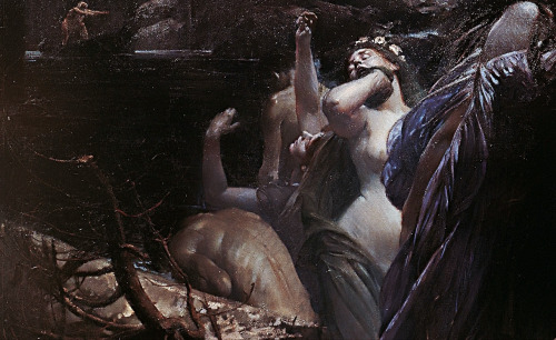 The Souls of Acheron (1898) by Adolf Hirémy-Hirschl