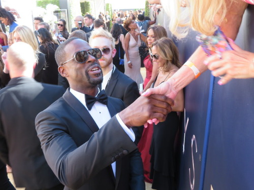 This Is Us star Sterling K Brown with Ryan Michelle Bathe and Niles Fitch