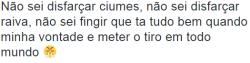 Se não aguenta não se envolve!