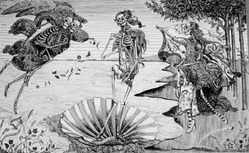 sakrogoat: José Guadalupe Posada - El Nacimiento de Venus (The Birth of Venus)