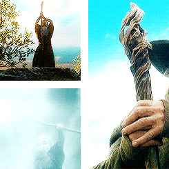 elvenking:  The Hobbit meme:→ {5/11} objects  ↳ Staff of Gandalf the Grey &ldquo;Much like the Wizard himself, Gandalf the Grey’s staff is weathered and worn by long years of service and countless miles trod upon roads and through the wild places