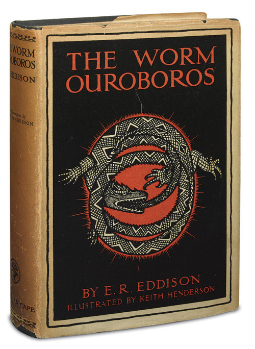 The Worm Ouroboros. E.R. Eddison. Illustrated by Keith Henderson. London: Jonathan Cape, (1922)