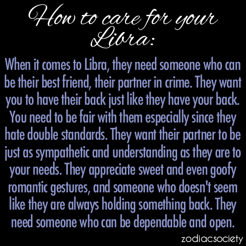 zodiacsociety - How To Care For Your Libra - 
