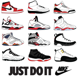 deauwp:  Nike Air Jordans (1 to 12)