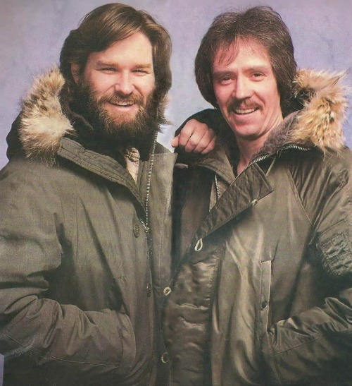 misterwhirly:Kurt Russell and John Carpenter 1982 