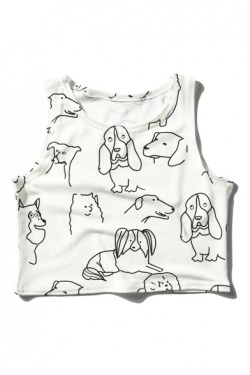 boombyy: Chic Tanks Collection Dogs Printed