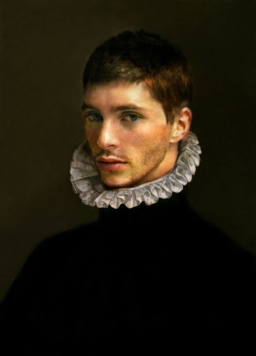 alanspazzaliartist:6th century Flemish portrait