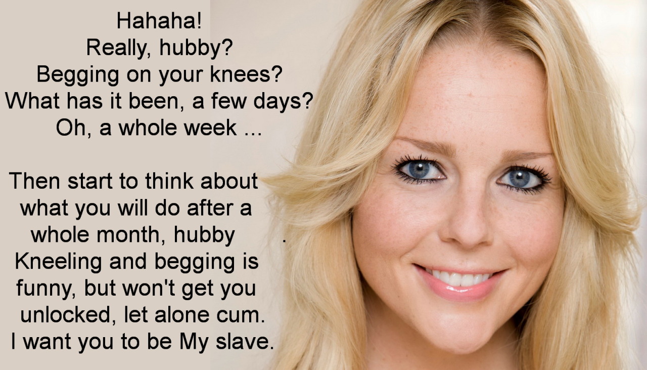 chastity-captions:  http://chastity-captions.tumblr.com 