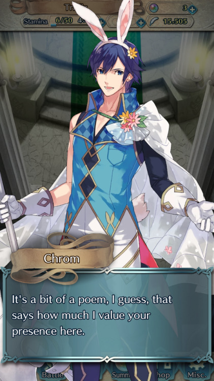 trializ:Spring Chrom Lv40 dialogue!