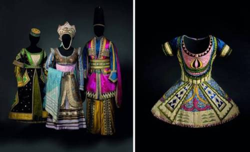 Costumes for Ballet Russe (click to enlarge)1. Costume by Leon Bakst for Shah Zeman in “Sheherazade”