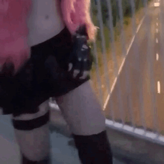 girdleluv:  sissy-cock:  the-sissy-factory: Lexi Sissyton out doing some public exposure near Hull, UK. This gothy little tramp seems like the perfect sissy to own and make do public exhibition stuff like this for you! 