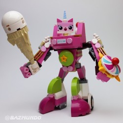 lisapizza:  LITERALLY ME IN A JAEGER. (via .@bazmundo | My Unikitty Mech MOC with ice cream club, candy shield and roller boots. No o… | Webstagram) 