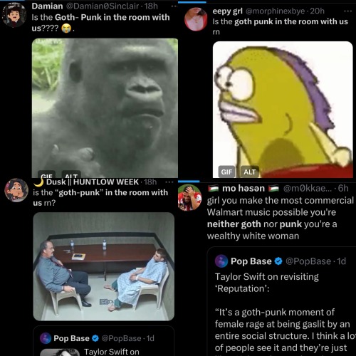 Twitter Roasts The Shit Out Of Taylor Swift For Her TIME Interview And Her Goth Punk Moment.