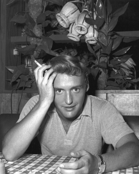 thisisbandofoutsiders:  Dennis Hopper in a vintage polo.      
