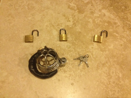 nethnggoes:  We are down to three keys after our last game called, “cut the key.” I did luckily win last week. Now the new game is this. One of these locks no longer has a key that unlocks it due to our last game. I am to scramble these cups, and
