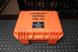 gunrunnerhell:  Emergency Survival Kit A special little package sold by Smith &amp; Wesson, it has been discontinued. It’s become somewhat collectable but it does have some practical uses. There were two options; orange colored cases meant a Model 500*.