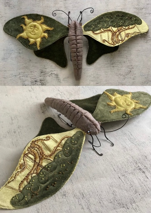 sosuperawesome:Moth Soft SculpturesLarysa Bernhardt on Etsy