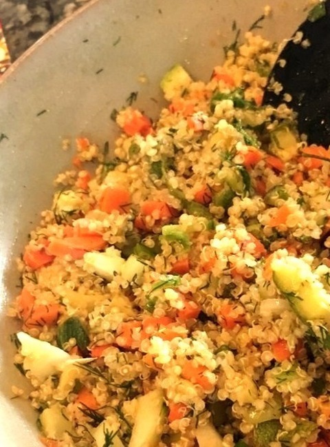 Vegan Quinoa Salad With Vegetables - Grains This Vegan Quinoa Salad Is The Ideal Side Dish For A Barbecue