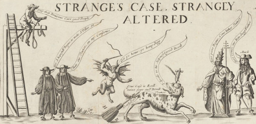 deathandmysticism:Strange’s case, strangely altered, a broadside satire against Sir Robert L'Estrang