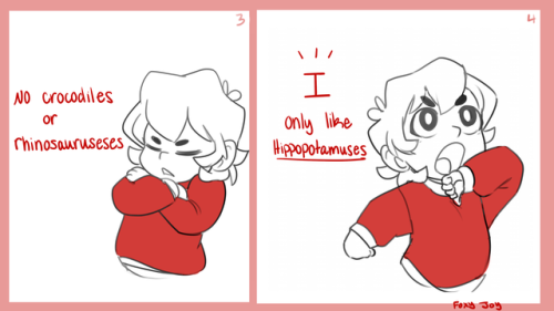 foxyjoy-art:Keith wants a hippopotamus for Christmas Song