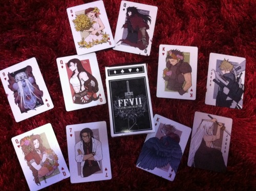 crimson-sun: ORDERS FOR THE FFVII PLAYING CARDS NOW OPEN! Details beneath the cut. Please read all i