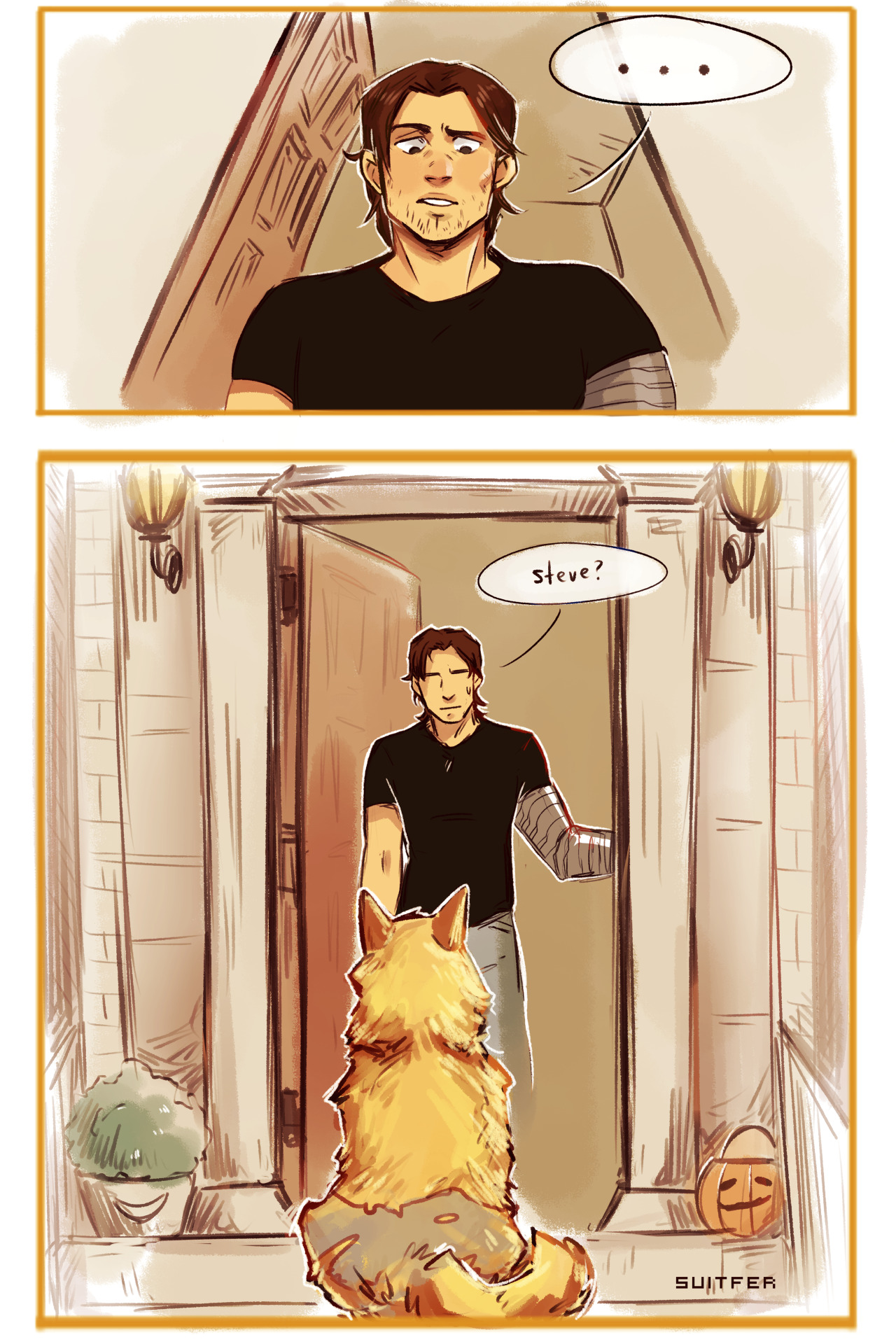 suitfer:  happy (late) halloween :’) – here’s steve mysteriously turning into