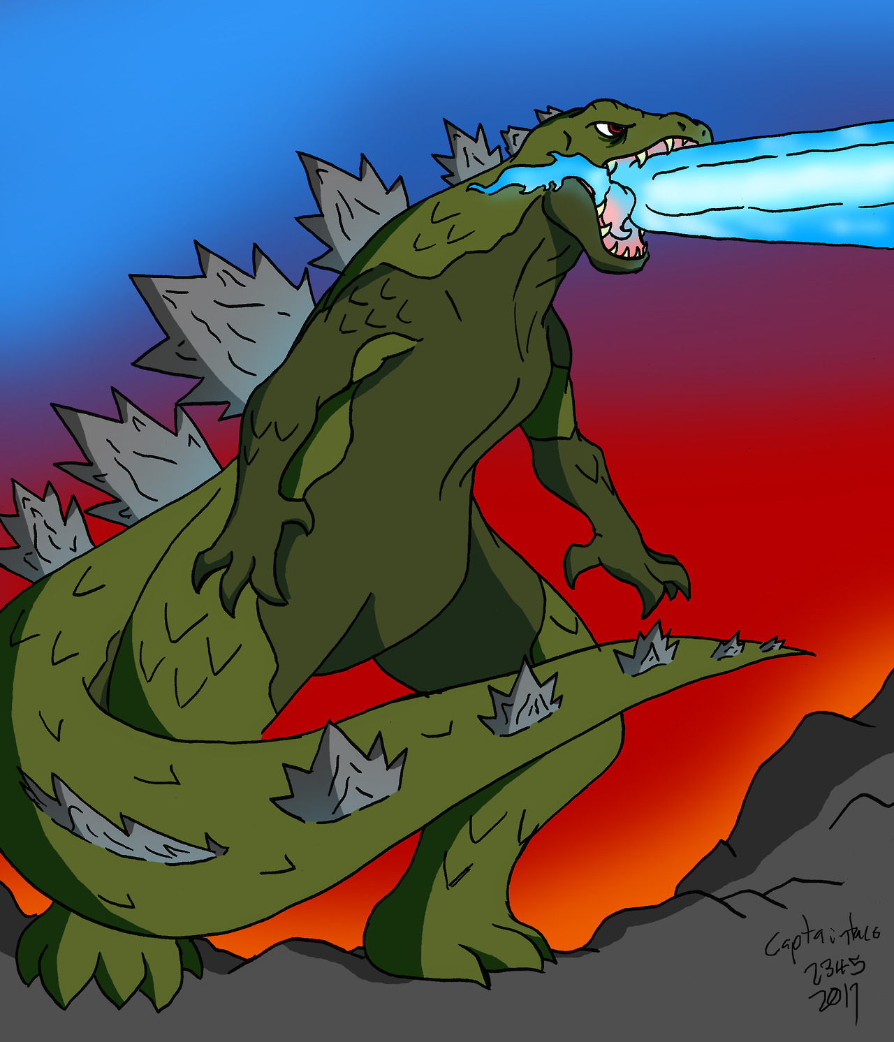 The king of the Kaiju himself, Godzilla. I don’t know if I said it before, but