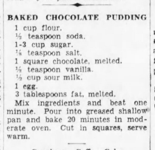 Recipe Wednesday #48Happy Recipe Wednesday!These are real early-20th century recipes, taken from the