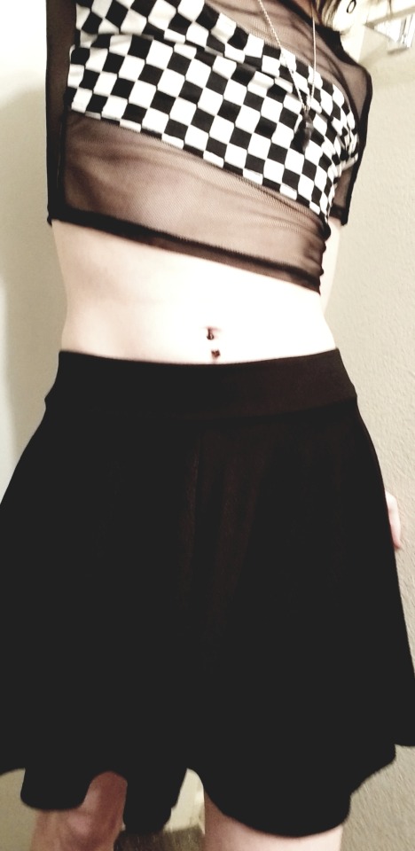 oxikinten:!!Teaser!!I was surprised to be gifted this fucking amazing crop top and skater skirt from off of my amazon wishlist today! Will be posting a photo set soon ♡♡♡ keep an eye out 