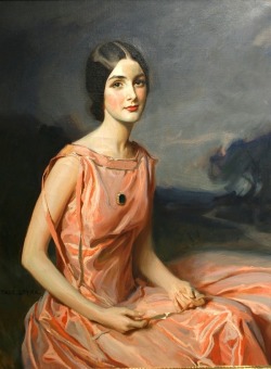 fleurdulys:  A Young Lady in Pink - Tadeusz