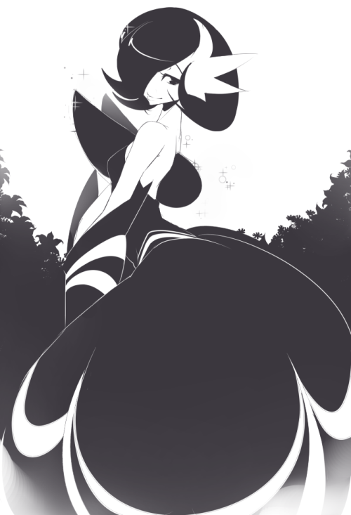 meeksheep:Someone requested Mega Gardevoir and I said sure why not she’s ultimate pokemon waifu   <3 <3 <3