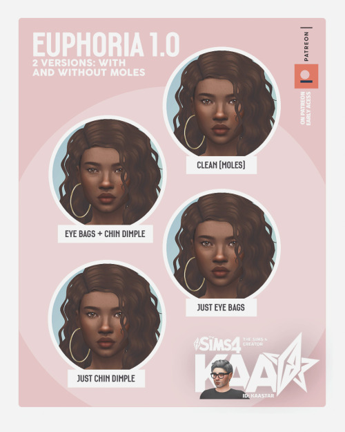 kaastargaming:Euphoria 1.0 (Custom Female Skin Overlay) + Eyes + Blush An all new skin overlay with 