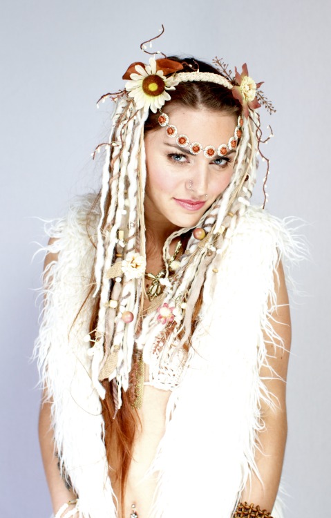 headdress, headdresses, bone headdress,  wig, dreads, white headdress, dreadfalls, tribal, tribal he