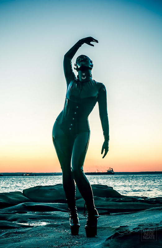 christinedengate:  Latex Nudes at Sunset  Christine Dengate Photography © 2014