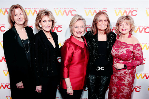 dontbesodroopy: Hillary Rodham Clinton accepts the WMC Wonder Woman Award at the Women’s Media Cente