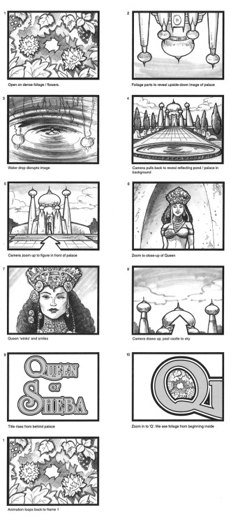 Storyboards: Queen of Sheba by Thomas Tatko